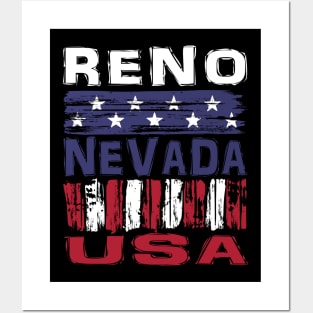 Reno Nevada USA T-Shirt Posters and Art